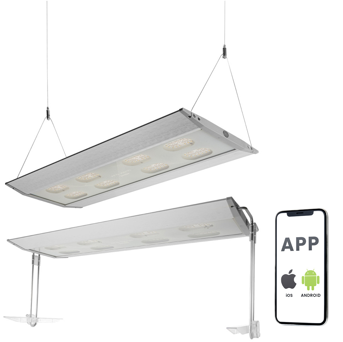 Aquael Ultra Slim 60 Oświetlenie LED Bluetooth 60W do akwarium 60-105cm