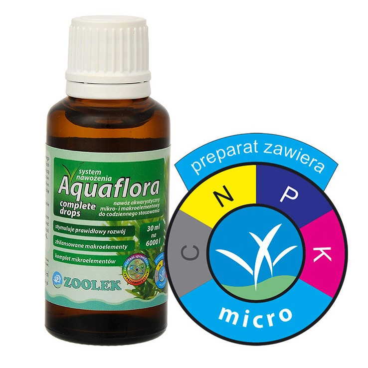 Zoolek Aquaflora Complete Drops 30ml - koncentrat