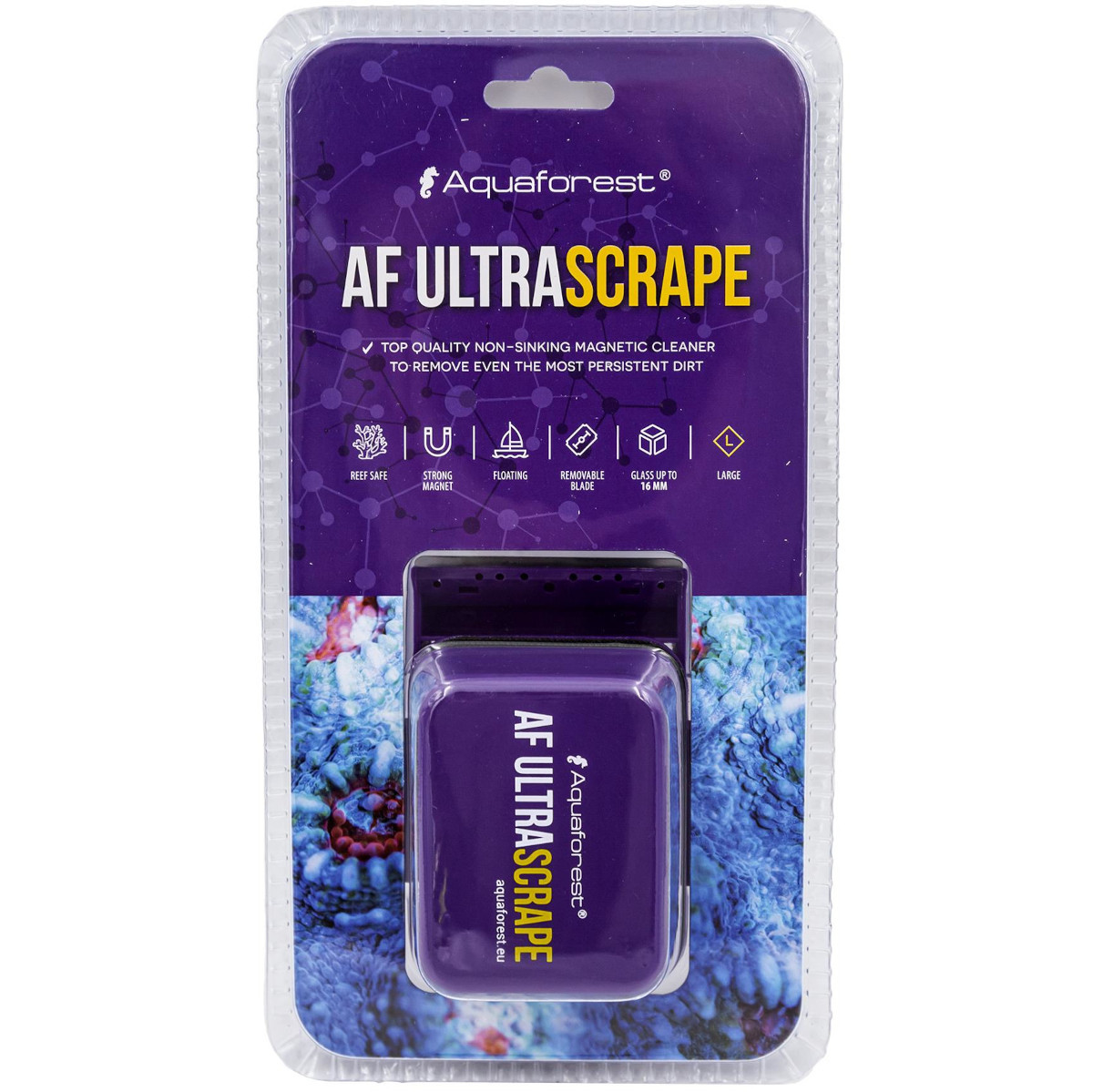 Aquaforest AF Ultrascrape L Czyścik magnetyczny do szyb 16mm