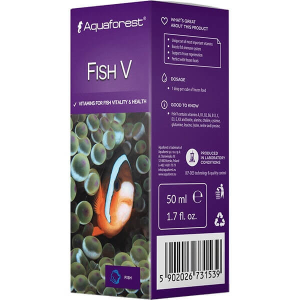 Aquaforest Fish V 50ml - witaminy dla ryb