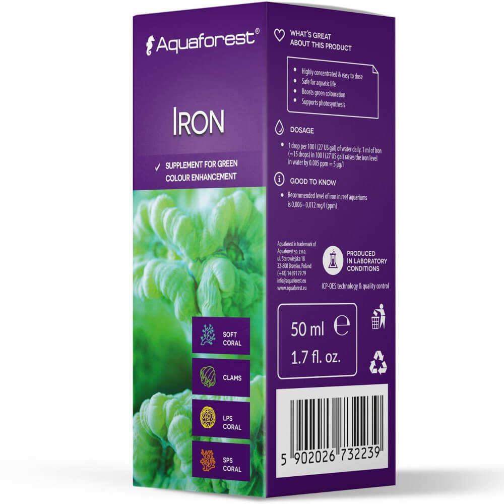 Aquaforest Iron 50ml Żelazo do akwarium morskie