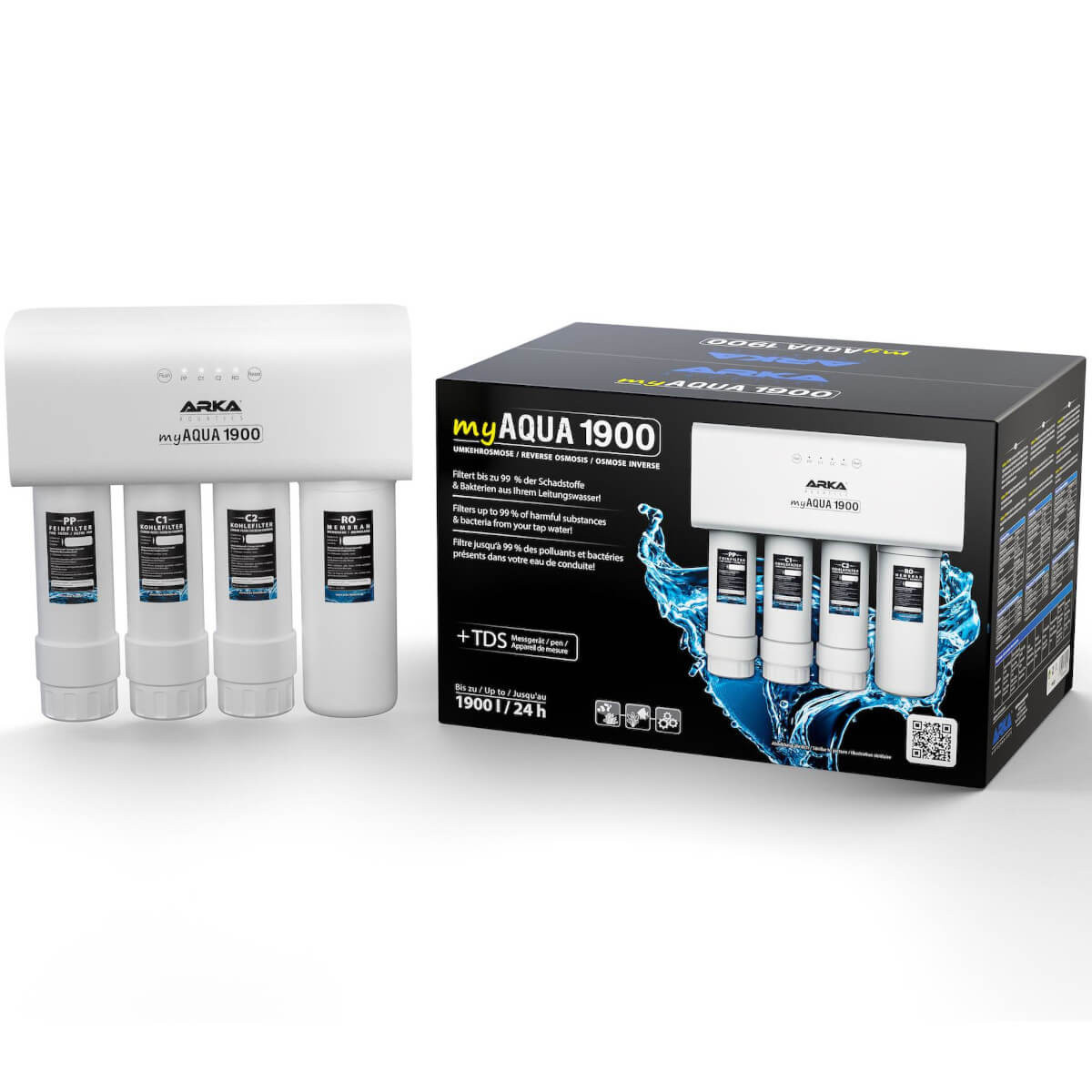 Arka Aquaristic myAqua 1900 Kompletny Filtr RO