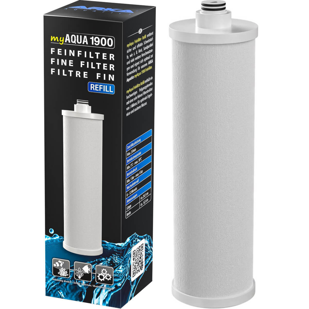 Arka Fine Filter Refill - Wkład do filtra RO myAqua 1900 