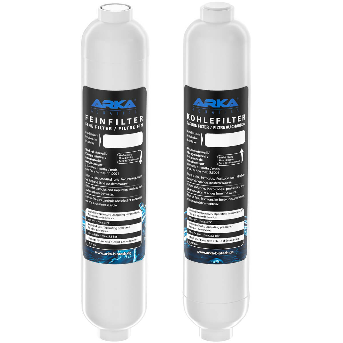 Arka myAqua Fine&Carbon Zestaw wkładów do filtra RO