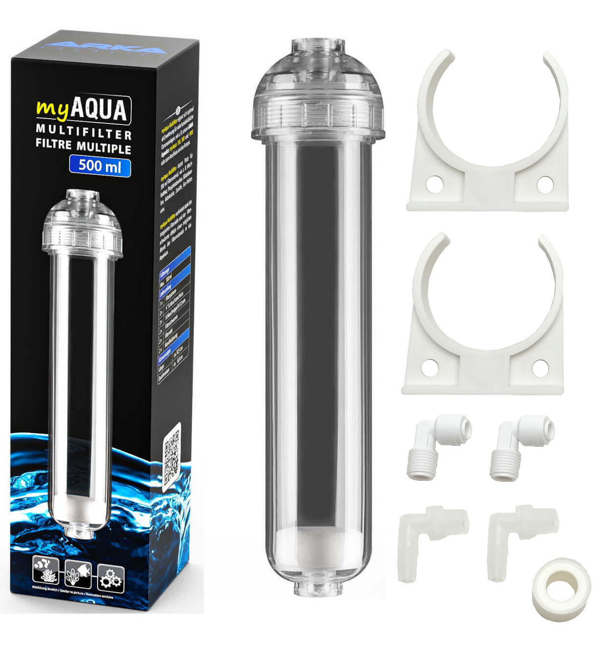 Arka myAqua Multifilter 500ml - Puszka na wkład do filtra RO