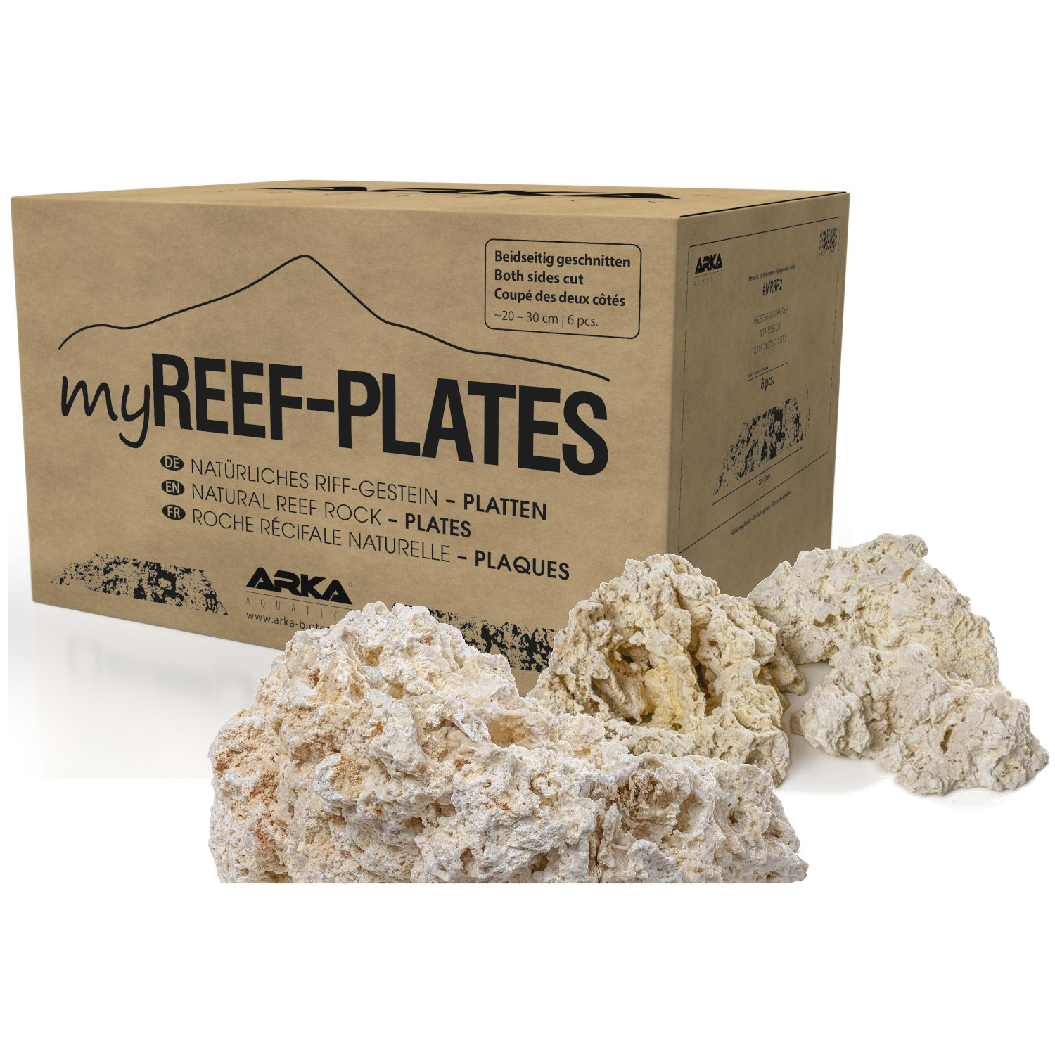Arka myReef-Rocks Plates X1 21kg sucha skała  7szt.  20-30cm