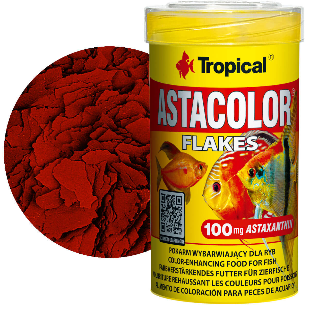 Tropical Astacolor 100ml - 20g Pokarm wybarwiający dla paletek