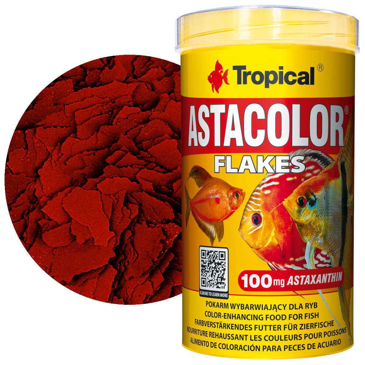 Tropical Astacolor 500ml - 100g Pokarm wybarwiający dla paletek