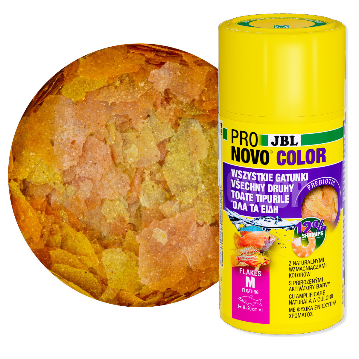 JBL Pronovo Color Flakes M 100ml Pokarm wybarwiający dla ryb