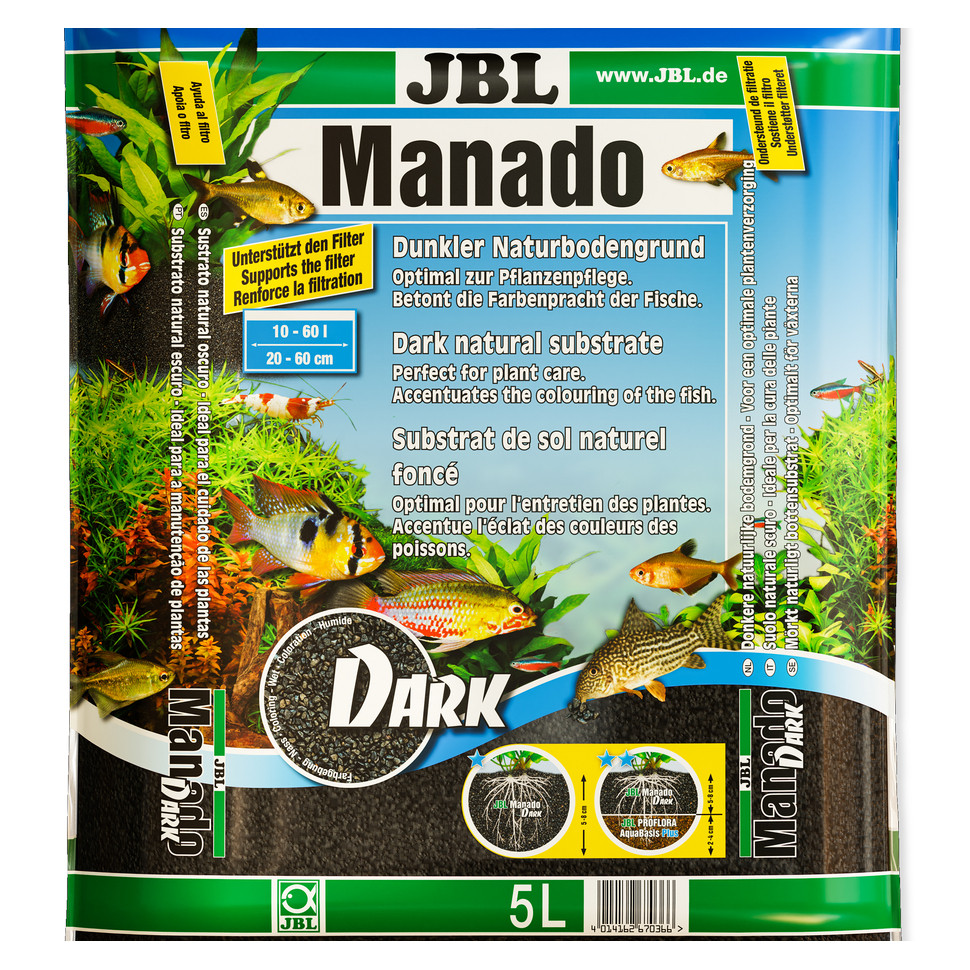 JBL Manado Dark 5L - Ciemne podłoże do akwarium