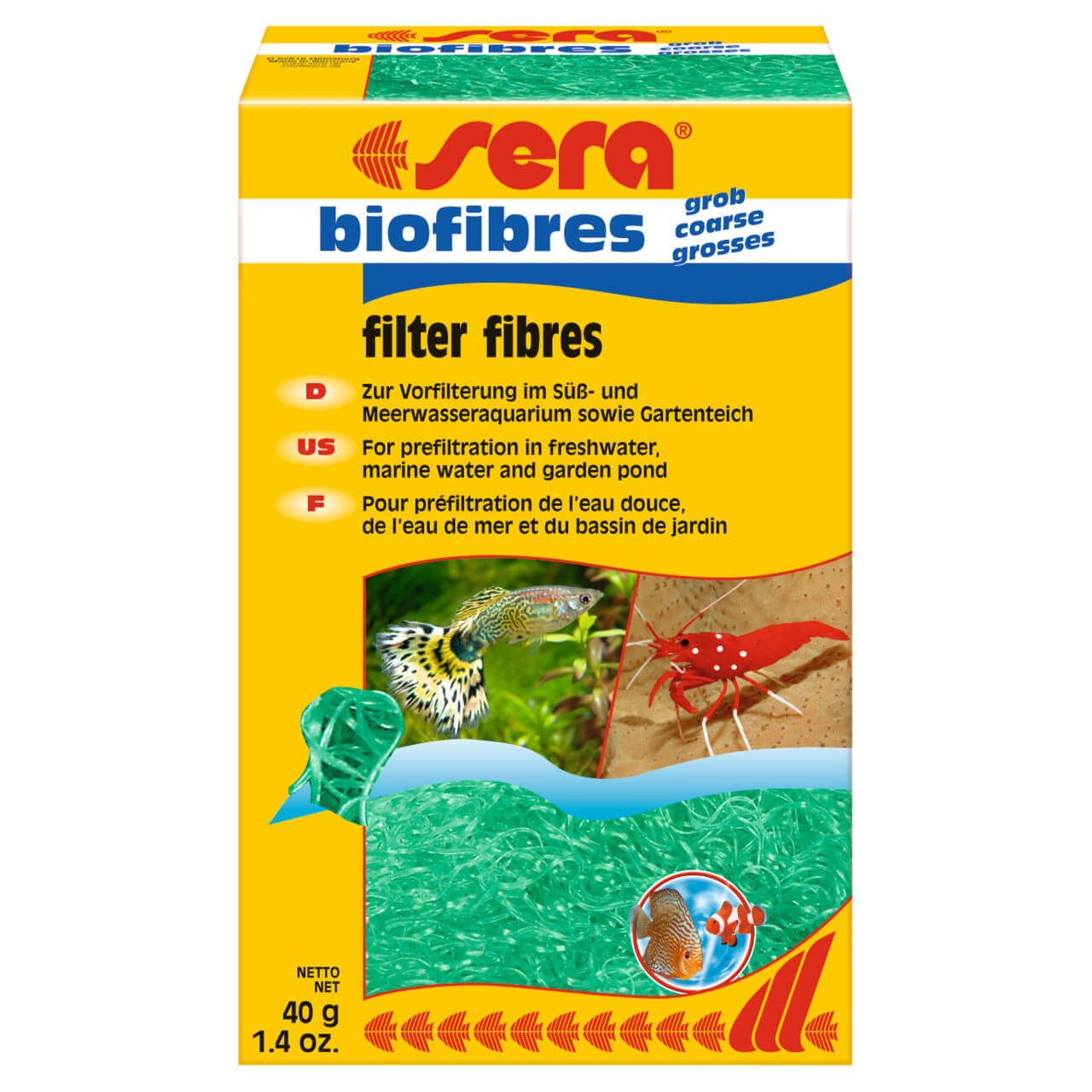 Sera Biofibres Coarse 40g Włóknina wkład do filtra