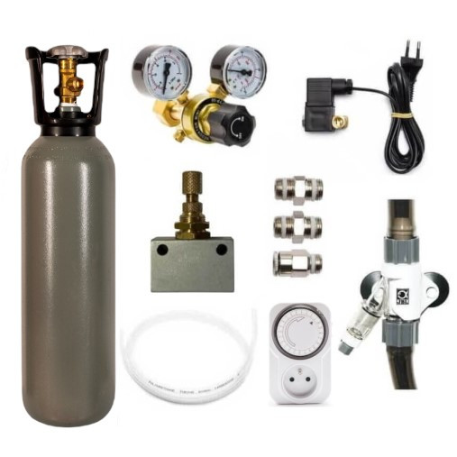 Zestaw CO2 Reaktor 12/16mm z butlą 2L do akwarium
