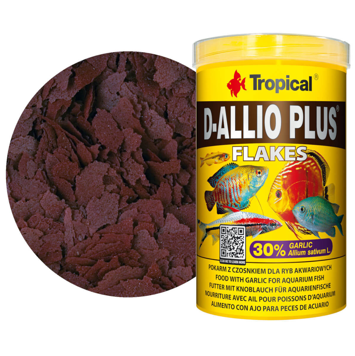 Tropical D-Allio Plus 1000ml - 200g Pokarm dla paletek płatki