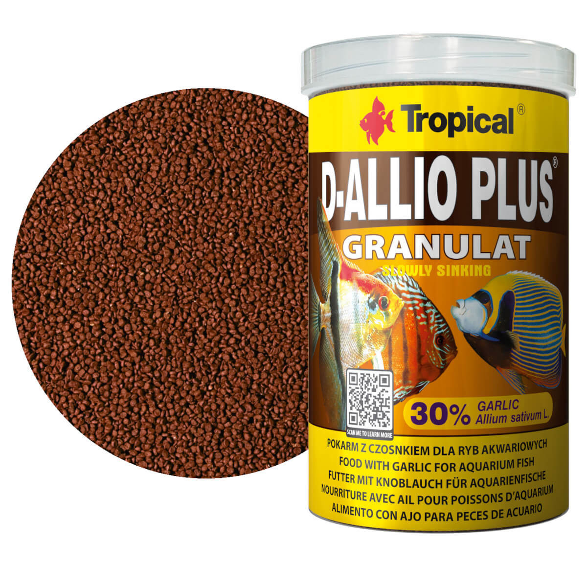 Tropical D-Allio Plus Granulat 1000ml - 600g Pokarm dla paletek