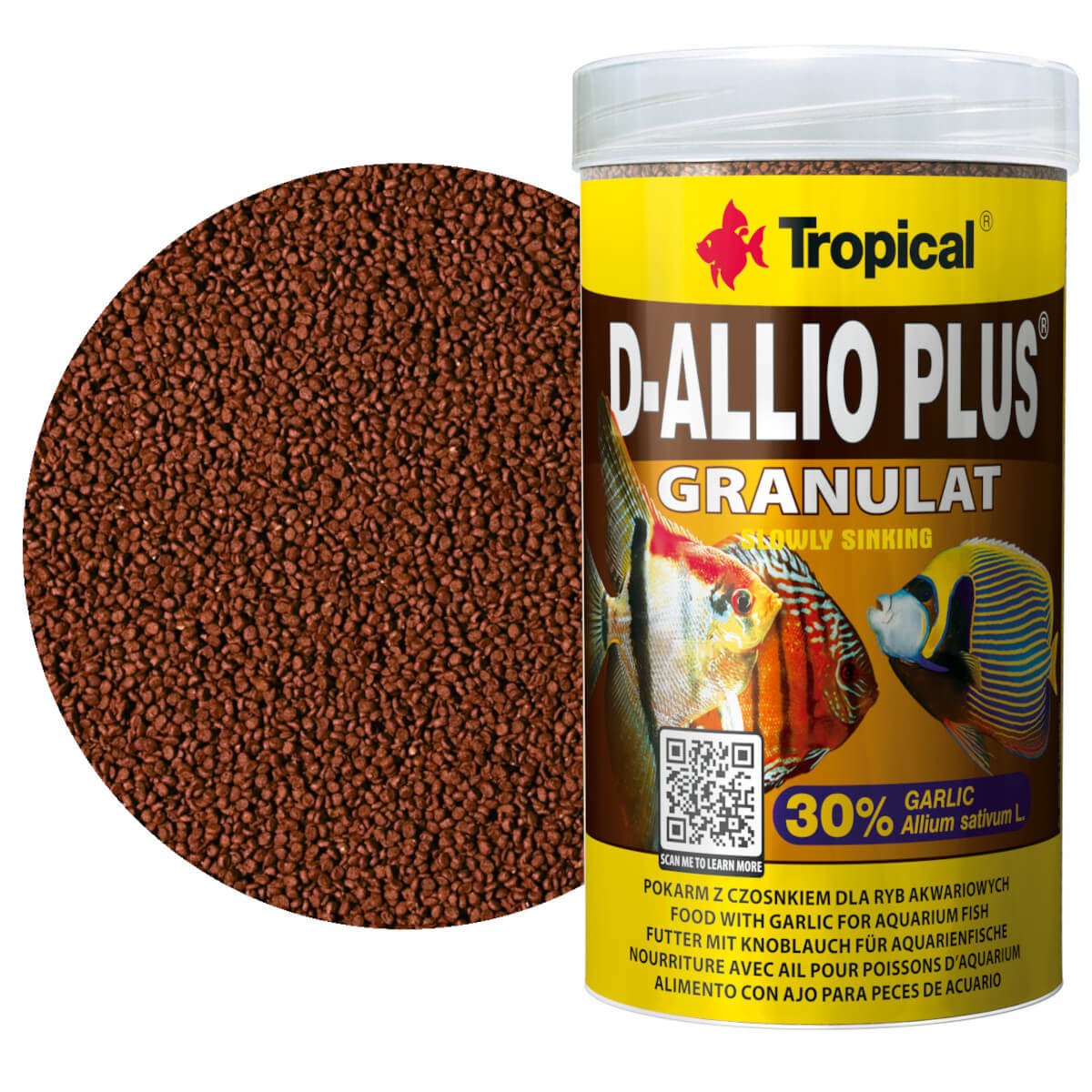 Tropical D-Allio Plus Granulat 250ml - 150g Pokarm dla paletek