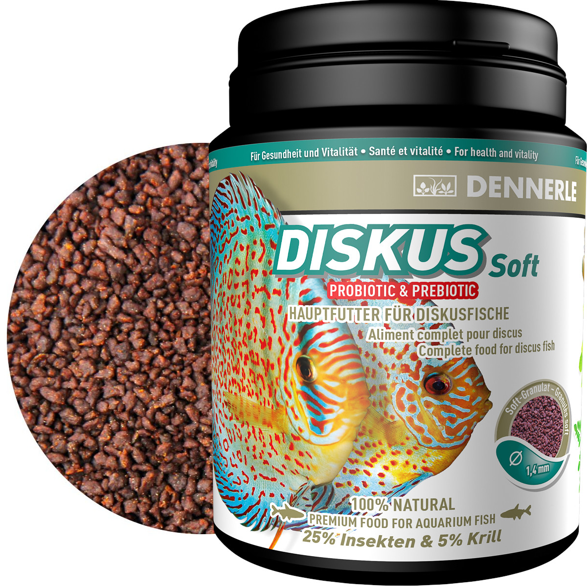 Dennerle Diskus Soft 1000ml / 450 g Pokarm podstawowy granulat