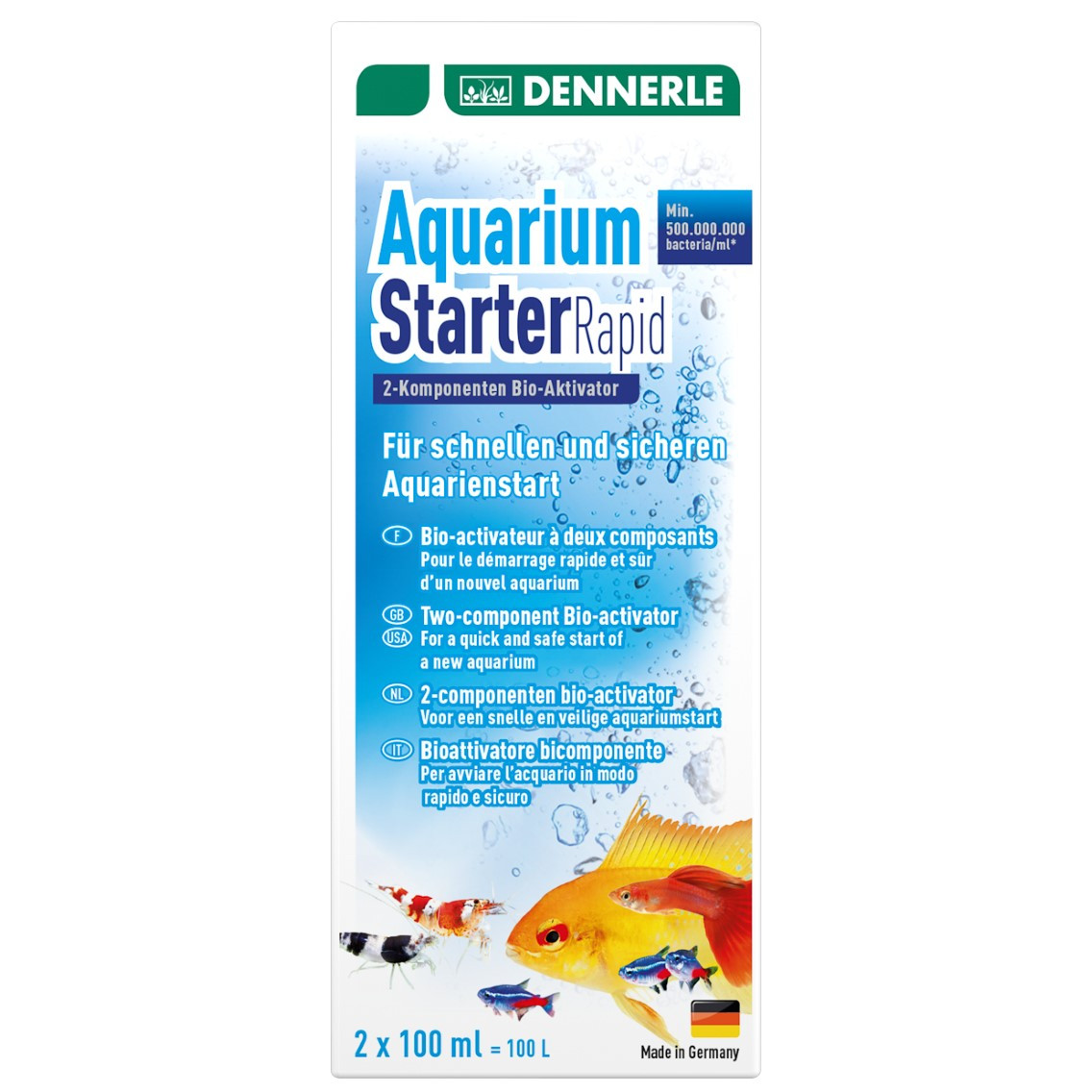 Dennerle Aquarium Starter Rapid 200ml Preparat bakteryjny z pożywką