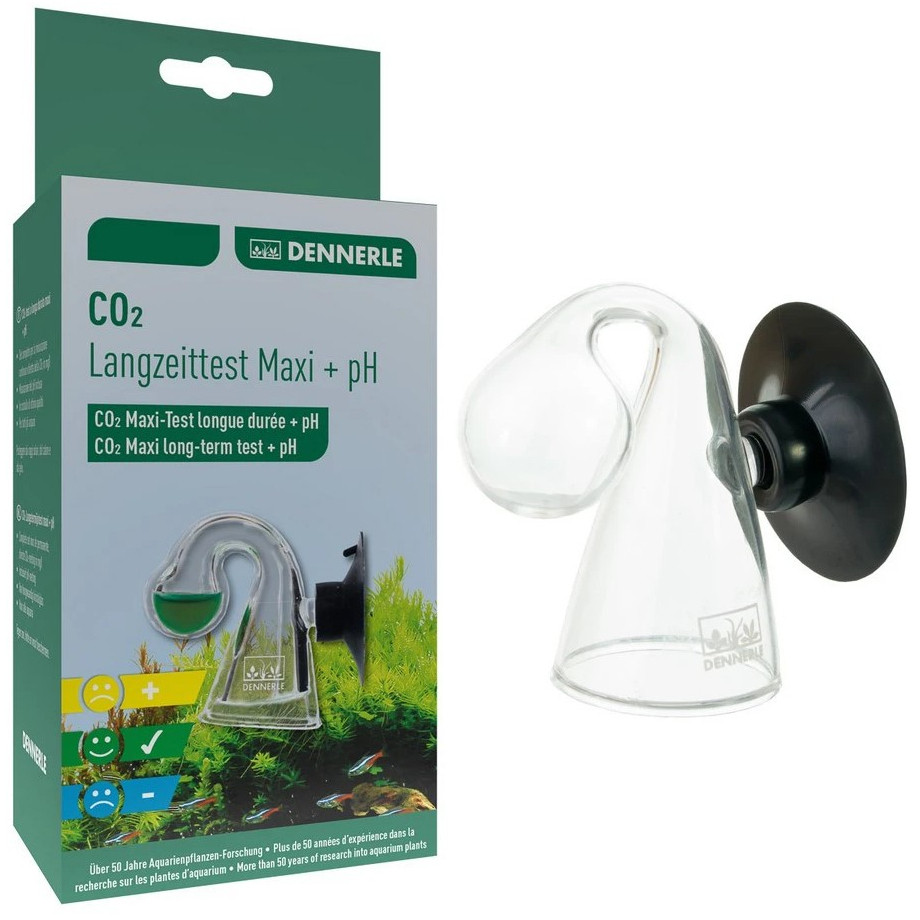 Dennerle CO2 Langzeittest Maxi Indykator CO2 i pH + płyn wskaźnikowy