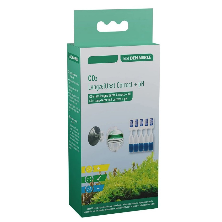 Dennerle CO2 Correct + PH - Stały test CO2 Indykator i pH + płyn wskaźnikowy