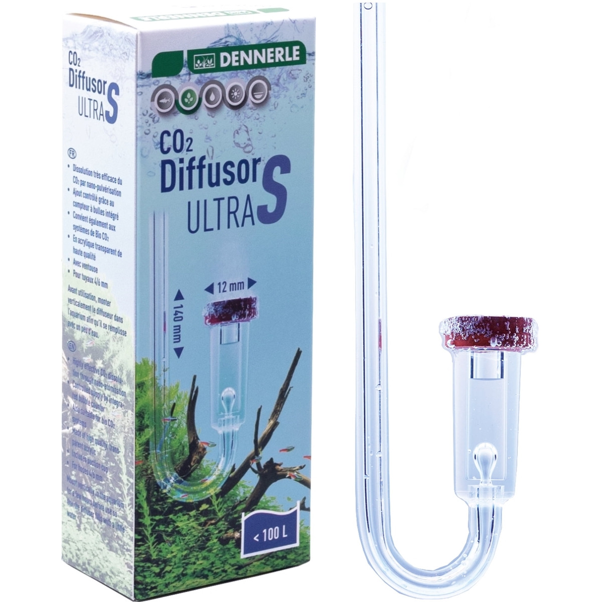 Dennerle Diffusor Ultra S Dyfuzor CO2 akrylowy ceramiczny 12mm