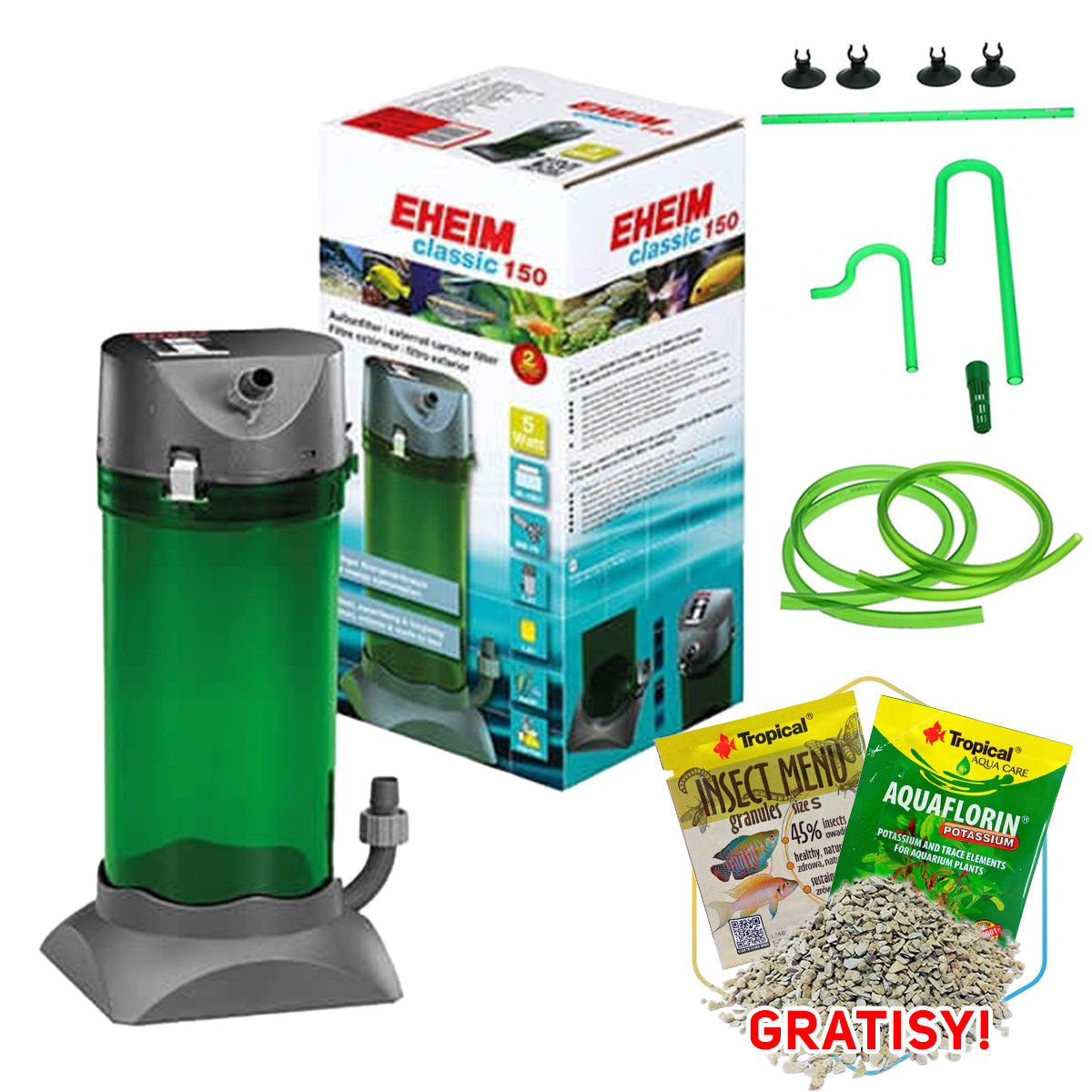 Eheim Classic 2211 filtr zewnętrzny do akwarium 150l + gratisy