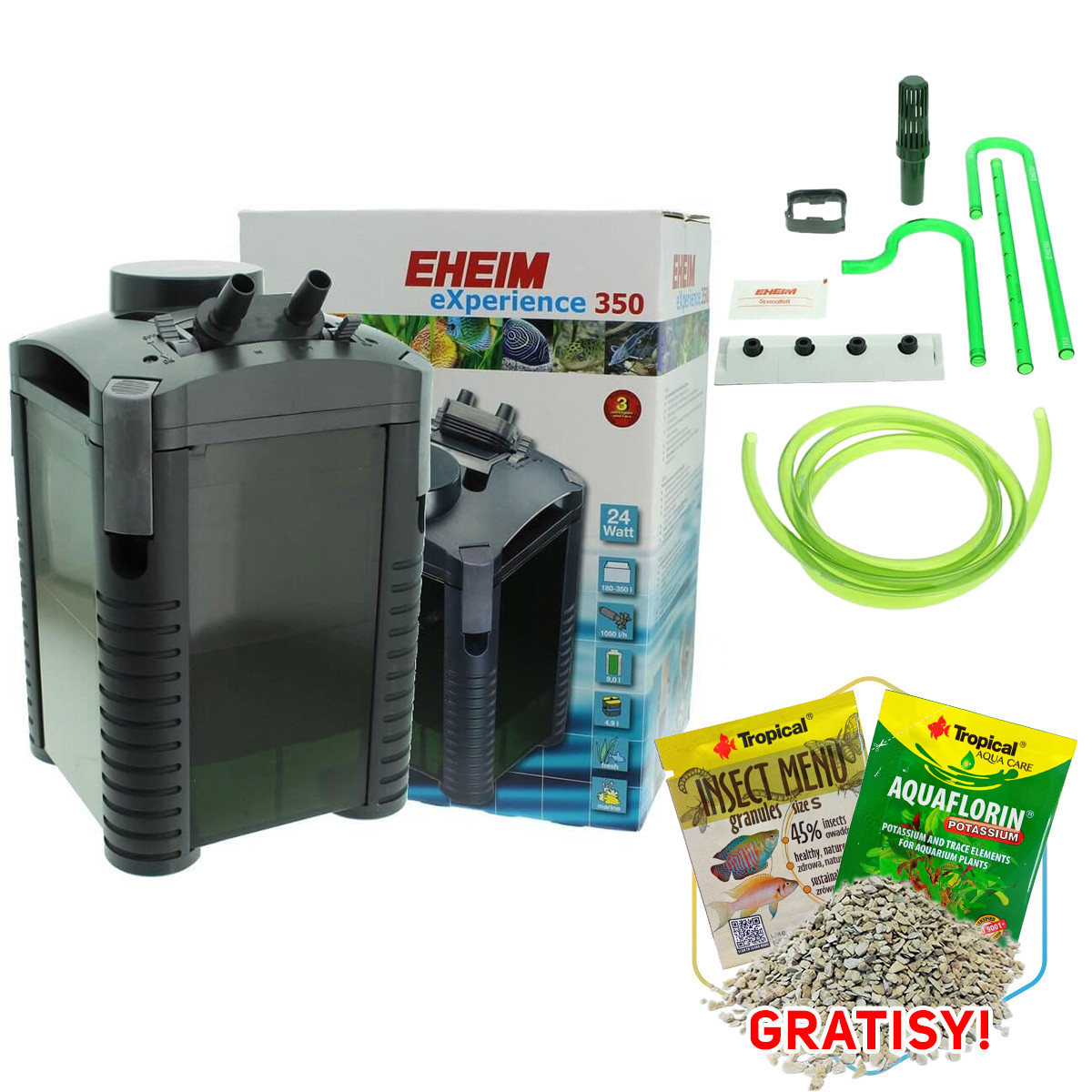 Eheim Experience 2426 - filtr kubełkowy do 350l + gratisy