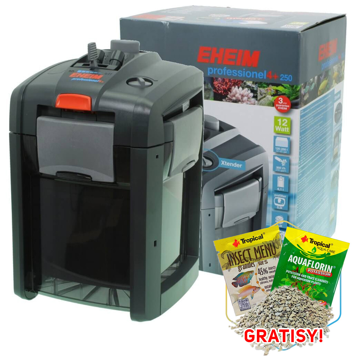 Eheim Professionel 4+ 2271 wkłady 120-250L + gratisy