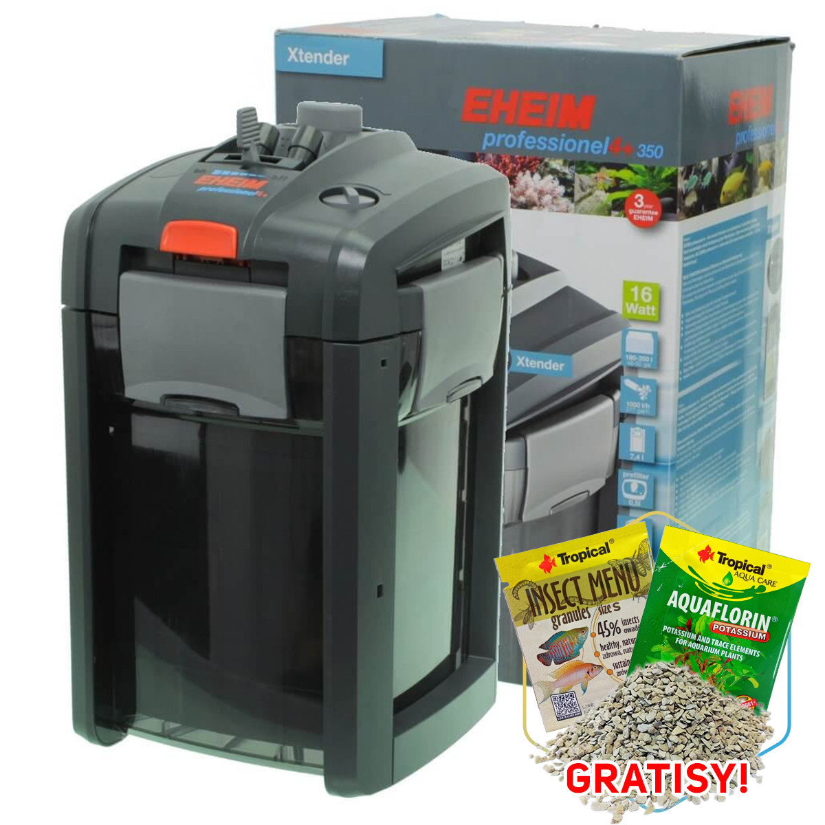 Eheim Professionel 4+ 2273 wkłady 180-350L + gratisy