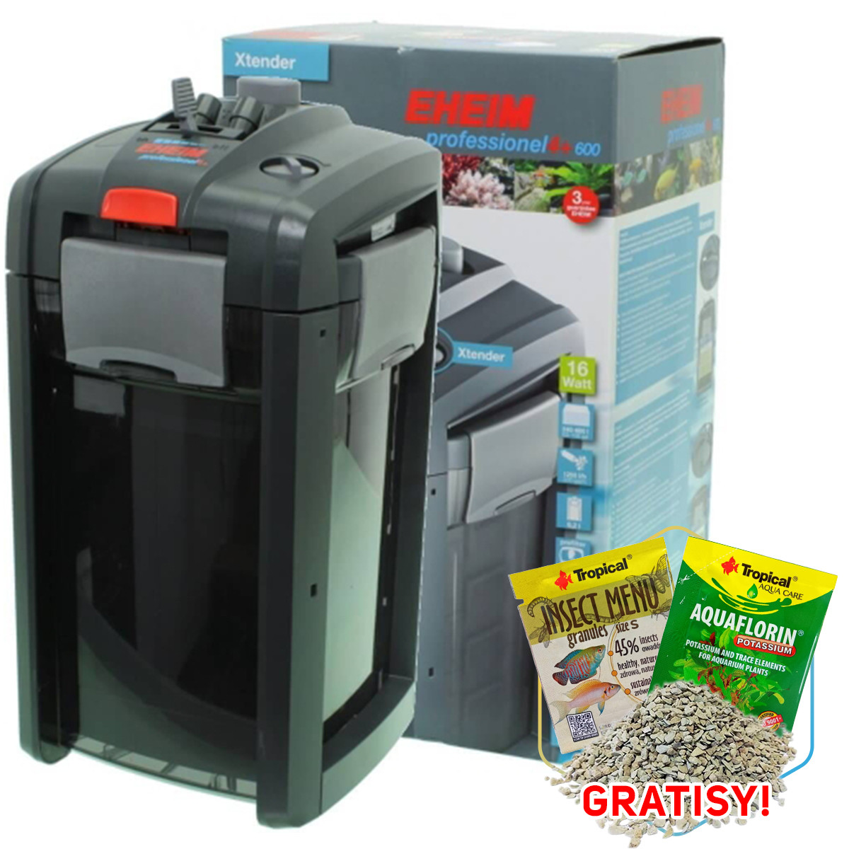 Eheim Professionel 4+ 2275 wkłady 240-600L + gratisy