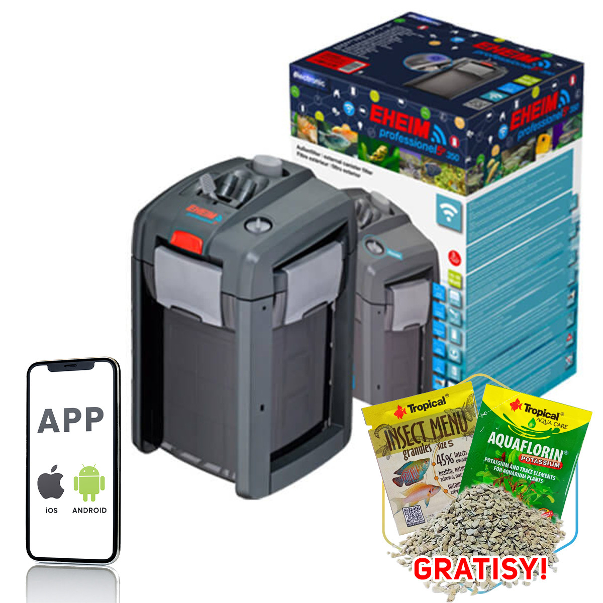 Eheim Professionel 5e 2274 WiFi Filtr zewnętrzny do akwarium 350L + gratisy