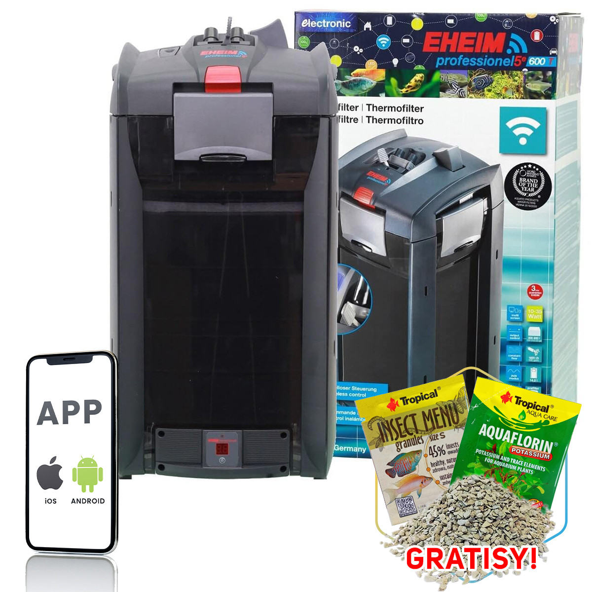 Eheim Professionel 5e 600T 2178 WiFi Filtr zewnętrzny z grzałką + gratisy