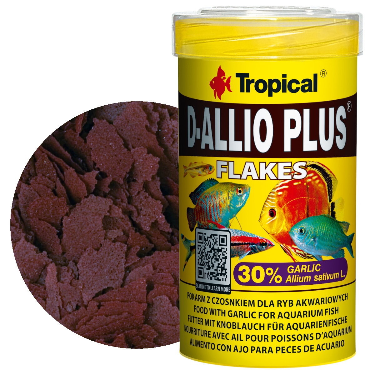 Tropical D-Allio Plus 100ml - 20g Pokarm dla paletek płatki