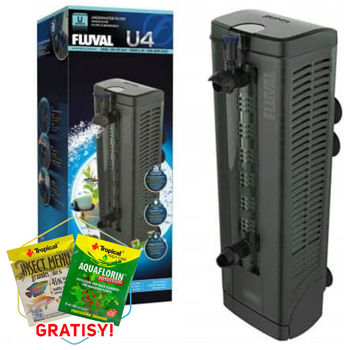 Hagen Fluval U4 Filtr wewnętrzny do akwarium 240L