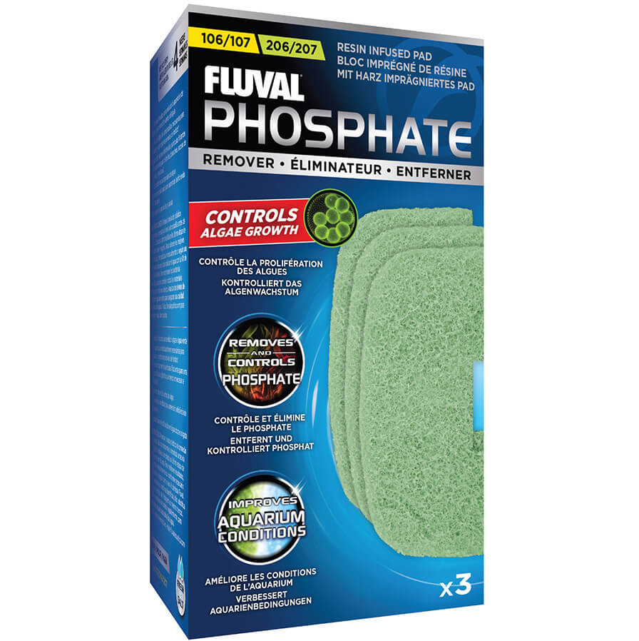 Fluval Wkład usuwający fosforany PO4 3szt do filtra 106/206 107/207
