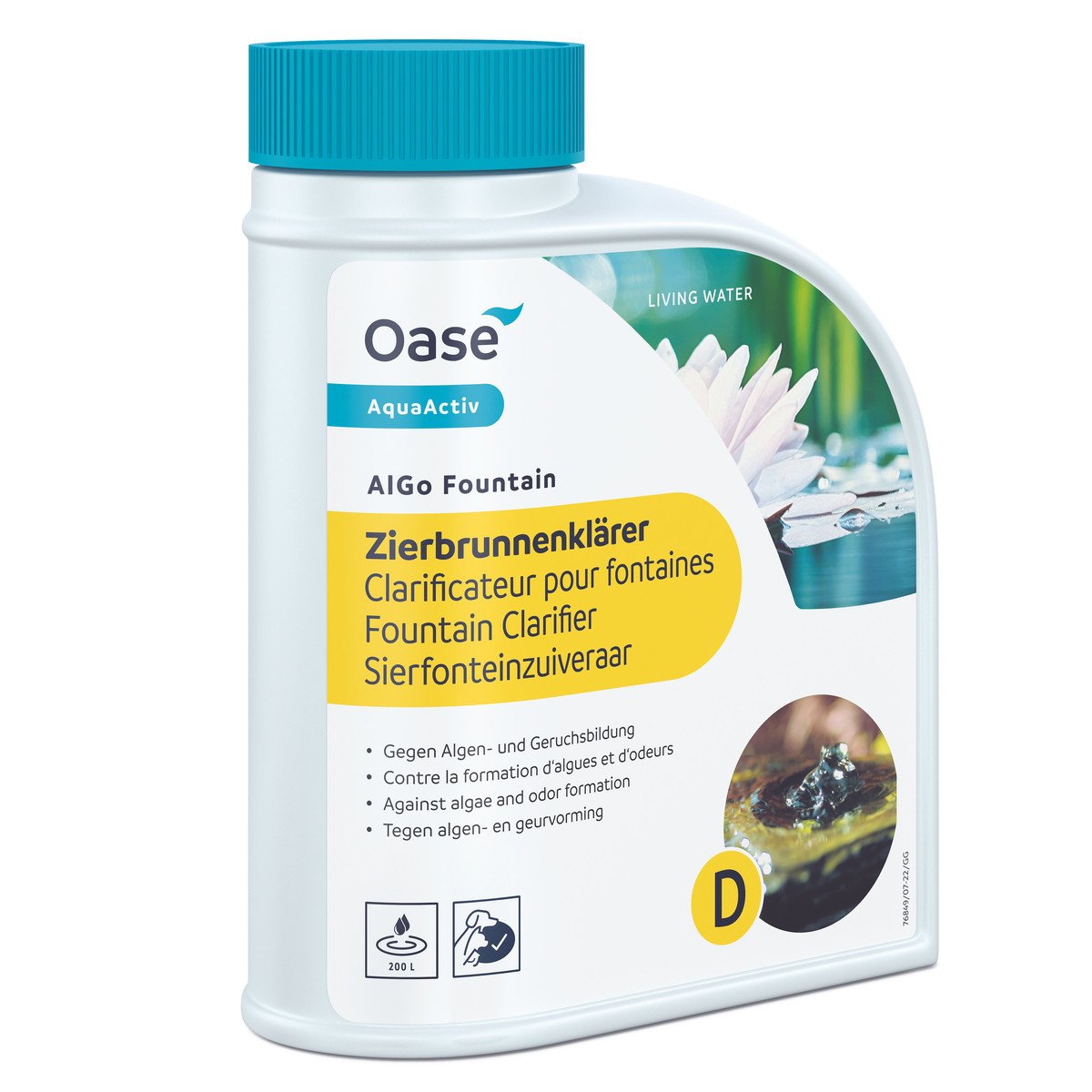 Oase AquaActiv Algo Fountain 500ml Klaruje wodę