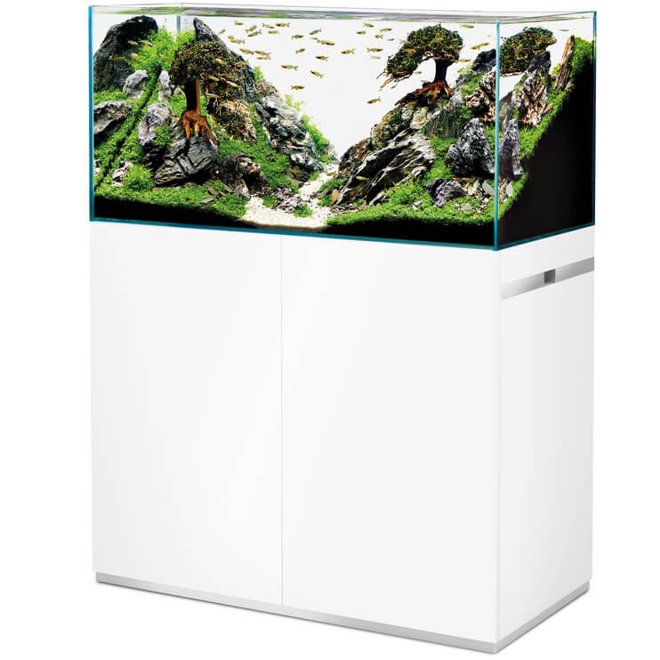 Oase ScaperLine 100 Set biały akwarium 45° + szafka