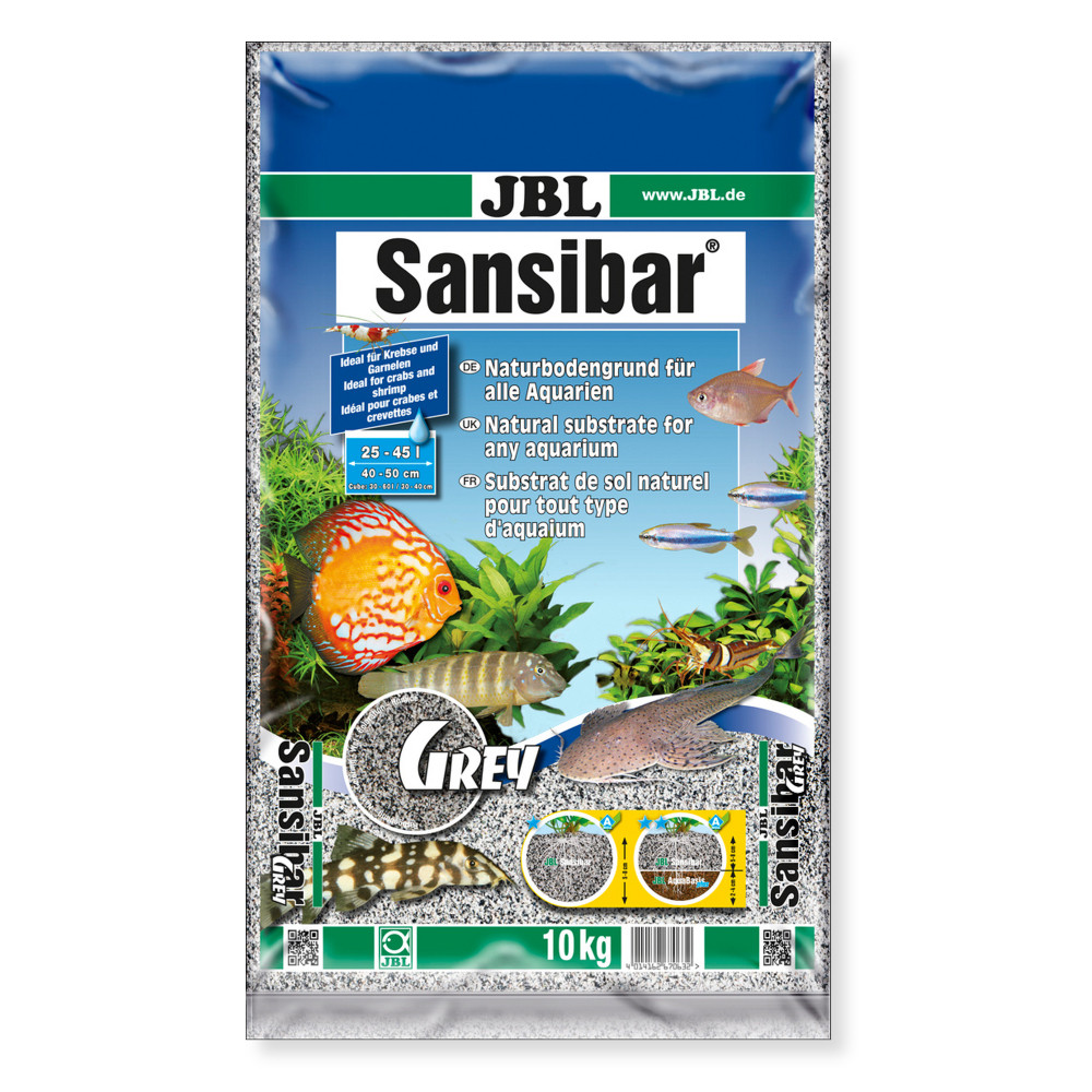 JBL Sansibar Grey 10kg Szary piasek do akwarium