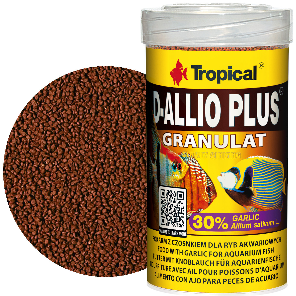 Tropical D-Allio Plus Granulat 100ml - 60g Pokarm dla paletek