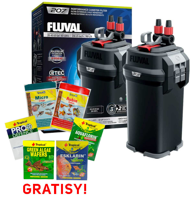 Hagen Fluval 207 filtr zewnętrzny do 220l + gratis