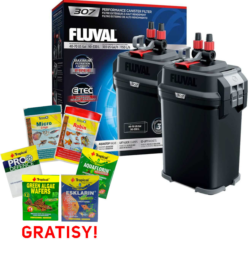 Hagen Fluval 307 filtr zewnętrzny do 330l + gratis