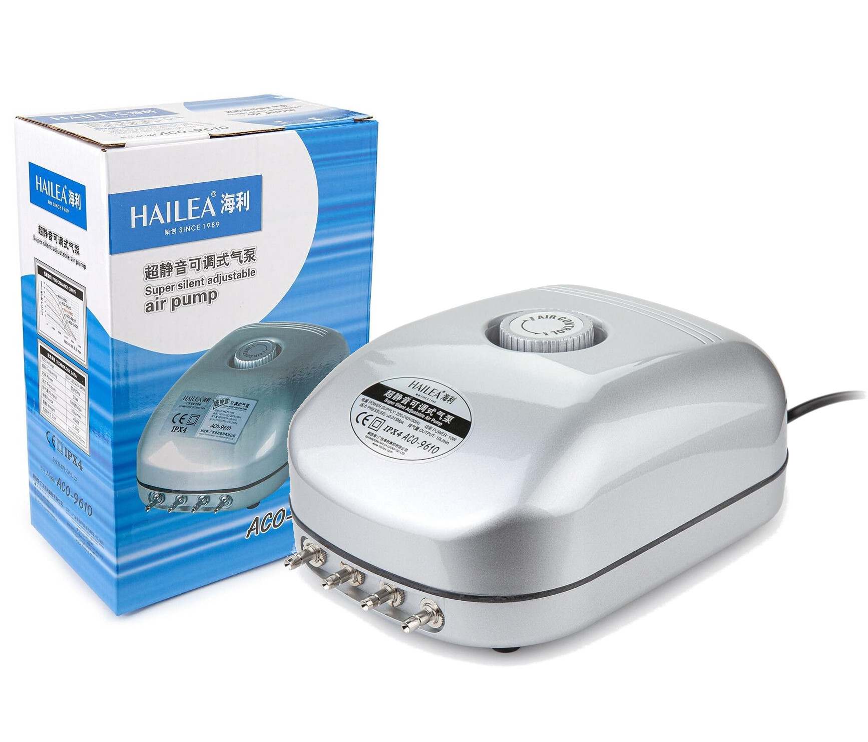 Hailea ACO-9610 Napowietrzacz z elektroniczną regulacja 400-850 l