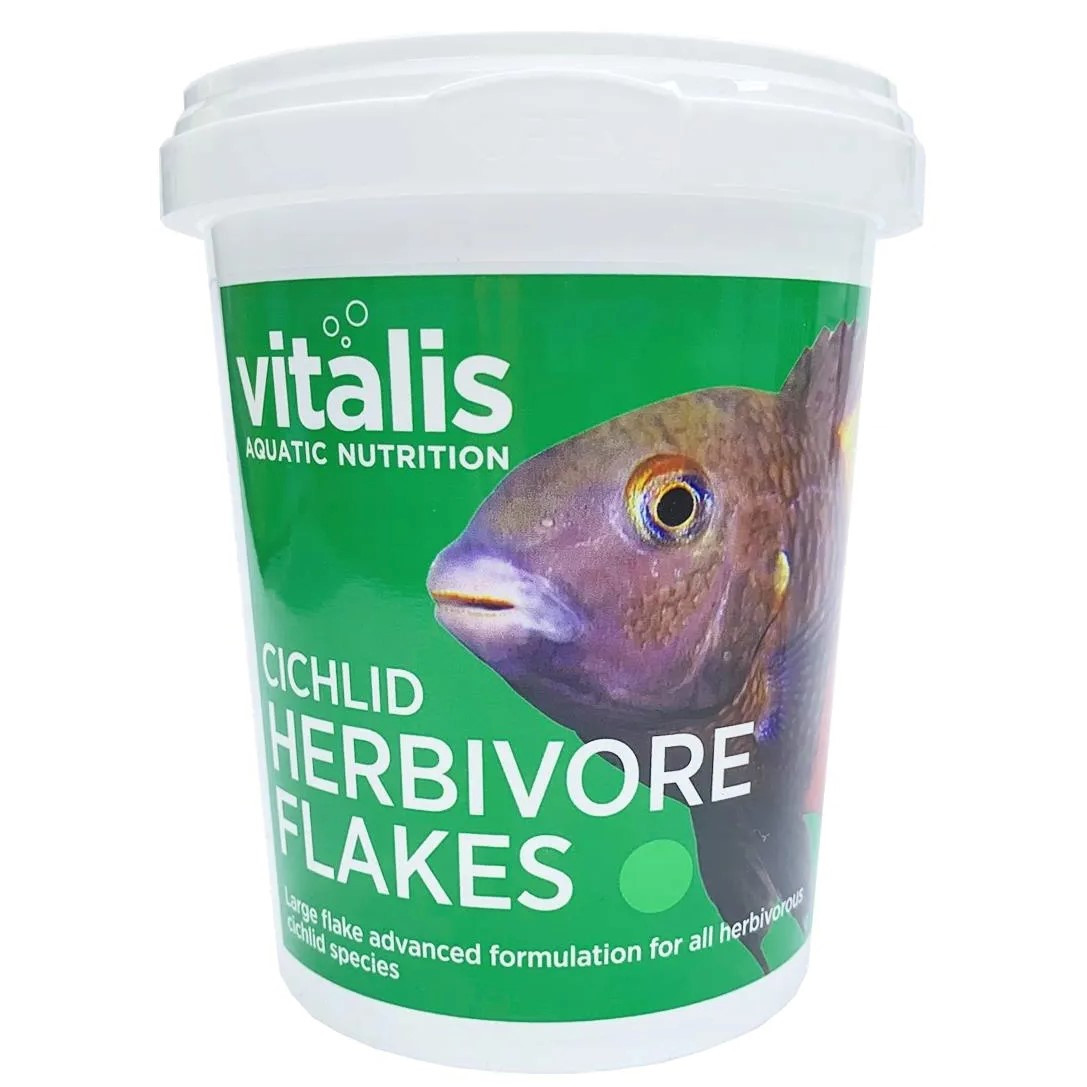 Vitalis Cichlid Herbivore Flakes 40g Pokarm dla ryb płatki OUTLET