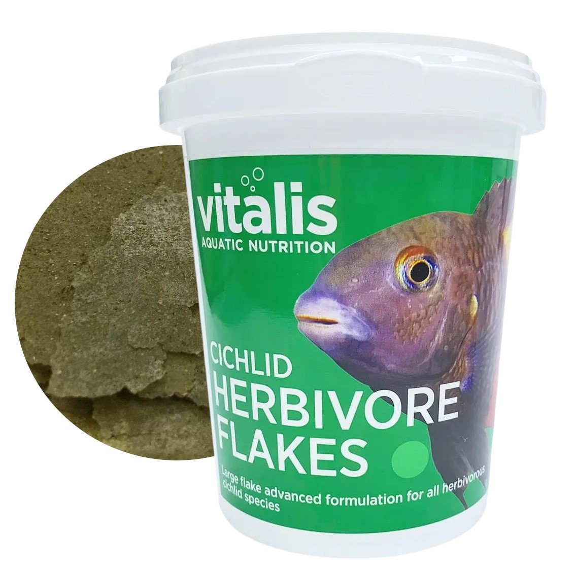 Vitalis Cichlid Herbivore Flakes 40g Pokarm dla ryb płatki
