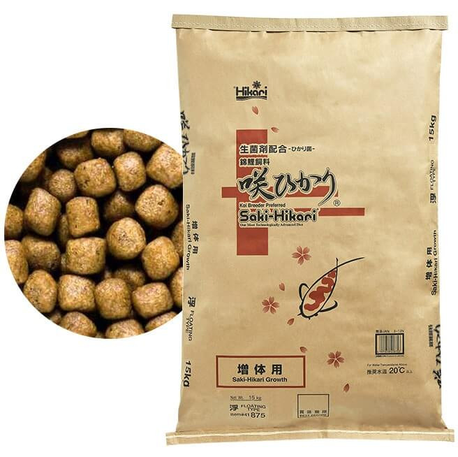 Hikari Saki Growth Floating M 15kg Pokarm dla koi - przyspiesza wzrost