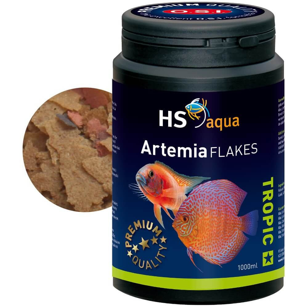 HS O.S.I. Artemia Flakes 1000ml - 200g pokarm dla ryb płatki