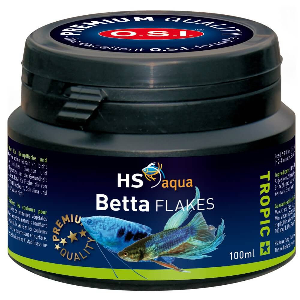 HS O.S.I. Betta Flakes 100ml - 18g pokarm dla bojowników płatki