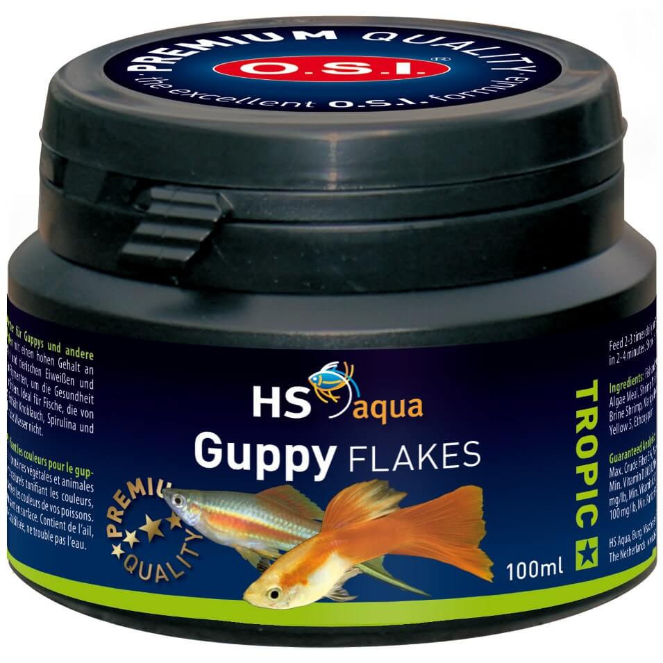 HS O.S.I. Guppy Flakes 100ml - 18g pokarm dla gupików płatki