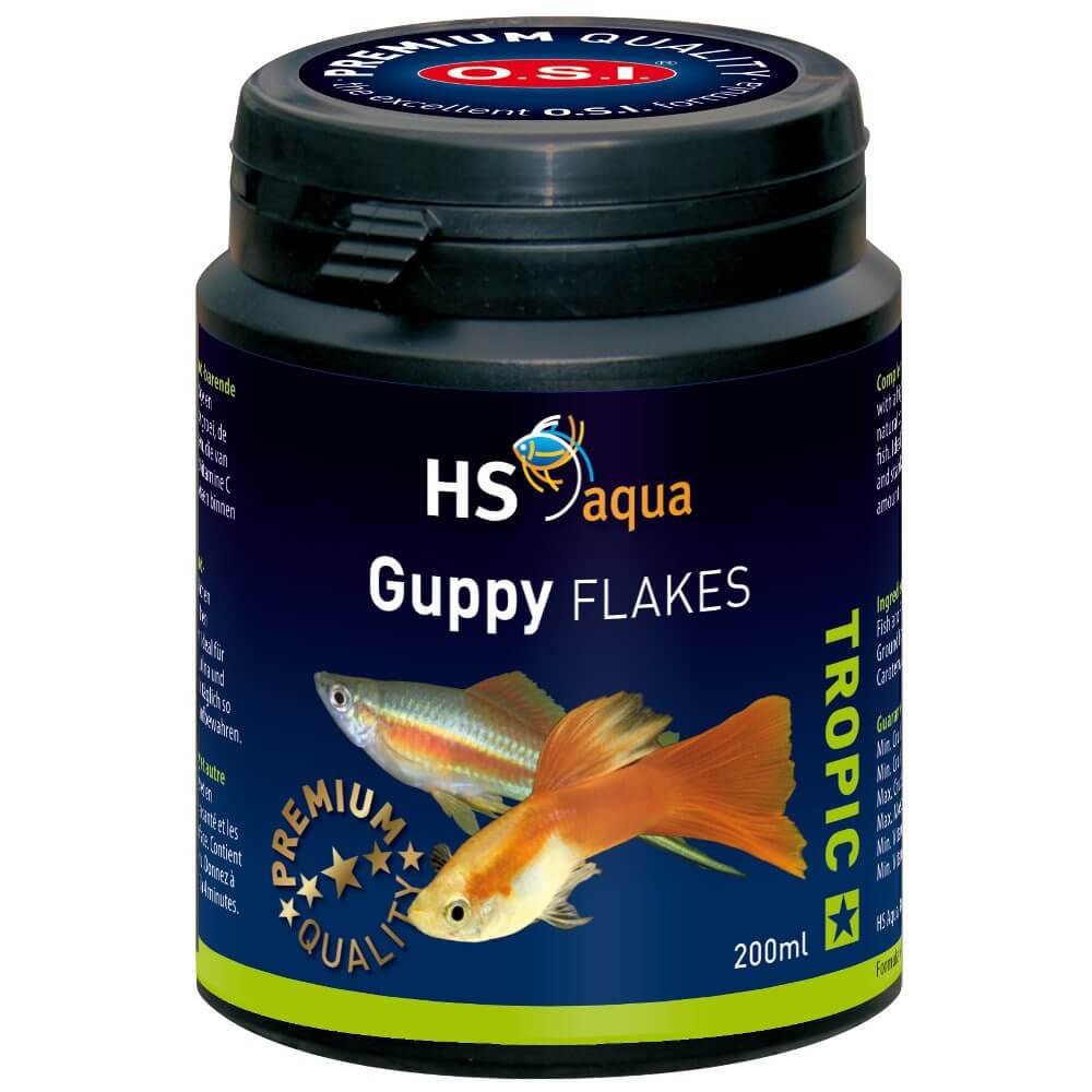 HS O.S.I. Guppy Flakes 200ml - 35g pokarm dla gupików płatki