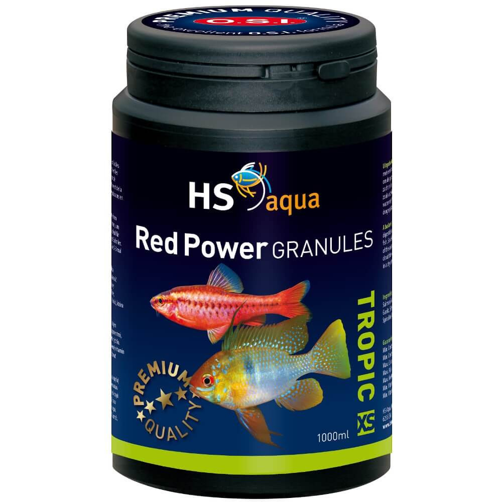 HS O.S.I. Red Power granulat XS 1000ml - 600g pokarm wybarwiający dla ryb