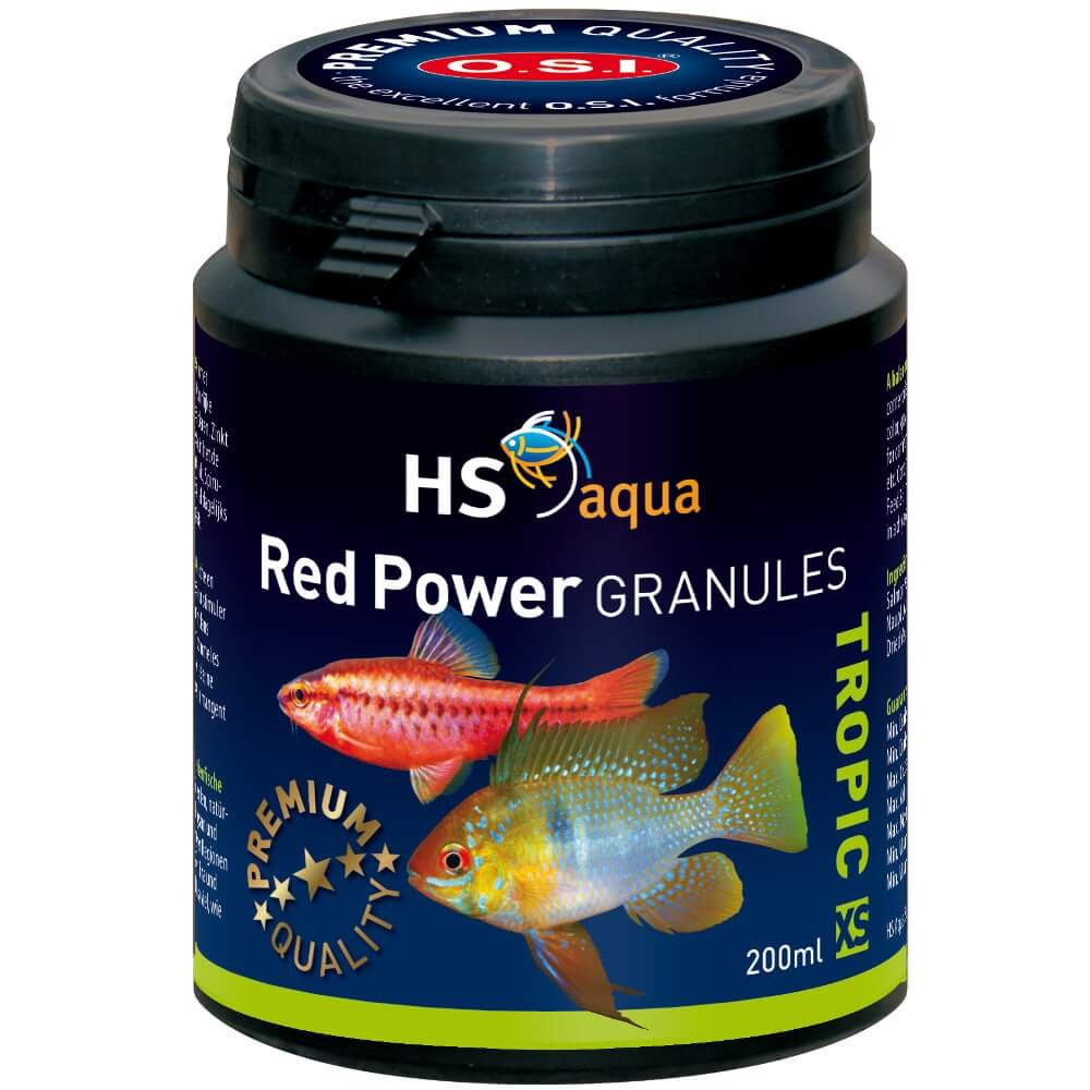 HS O.S.I. Red Power granulat XS 200ml - 120g pokarm wybarwiający dla ryb